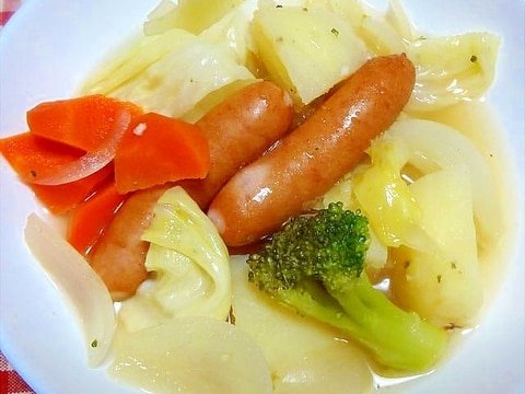 ソーセージとたっぷり野菜のポトフ